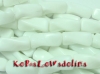KA1022 Biały jadeit twister 10x20mm 1szt
