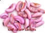 KM1501 Masa perłowa fasolki różowe 1,5-2,5cm 20 gram