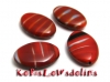 SZ1115 Tabletki czerwone ze smugami 14x20mm 2szt